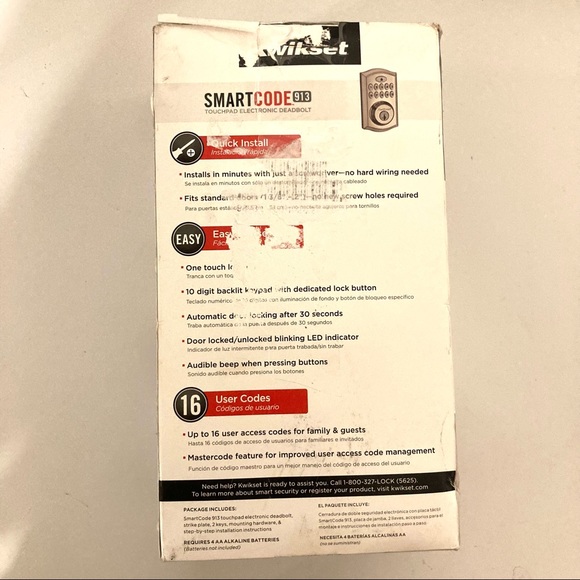 Kwikset 99130-002 Smart Code Keyless Entry Electronic Keypad Deadbolt - Picture 3 of 7